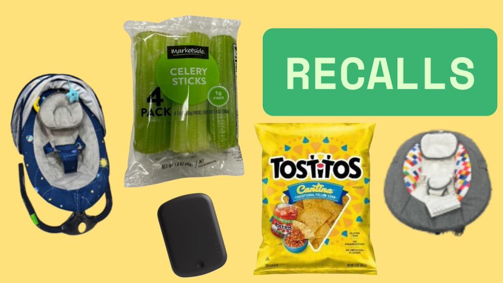 Walmart’s latest recalls: Celery, tortilla chips, baby swings and portable chargers