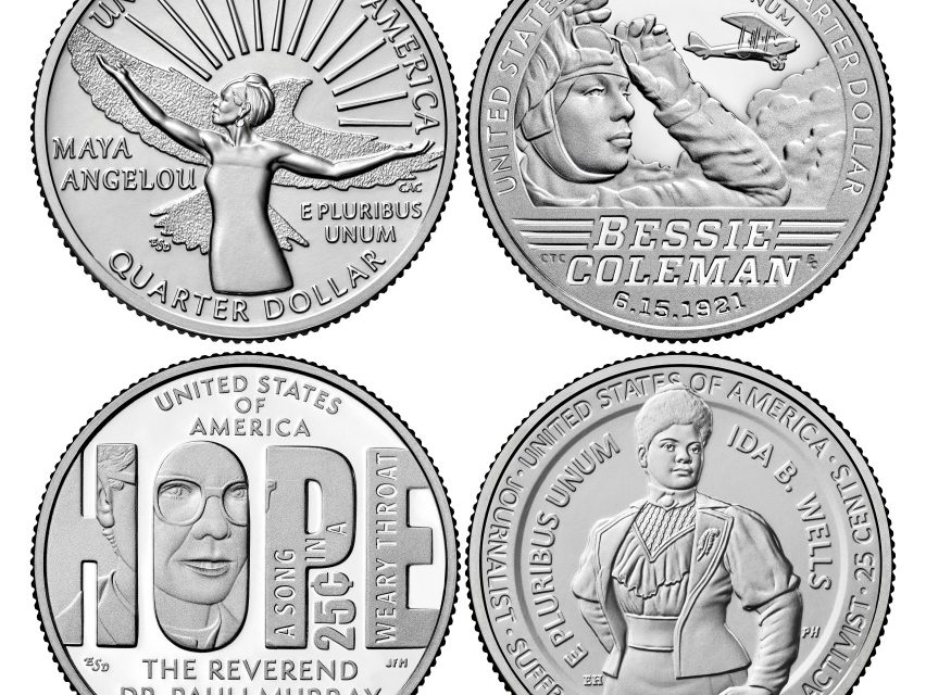 African American women on quarters thanks to former Congresswoman Barbara Lee