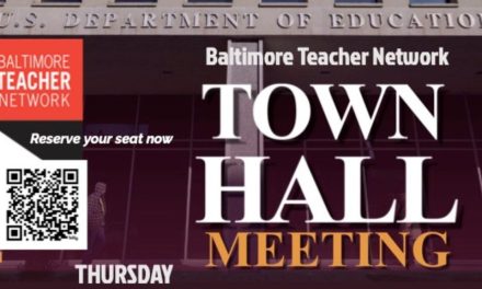 Baltimore Teacher Network hosts an education townhall with Senator Angela Alsobrooks at Baltimore City Community College Fine Arts Theatre 