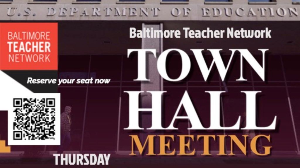 Baltimore Teacher Network hosts an education townhall with Senator Angela Alsobrooks at Baltimore City Community College Fine Arts Theatre 