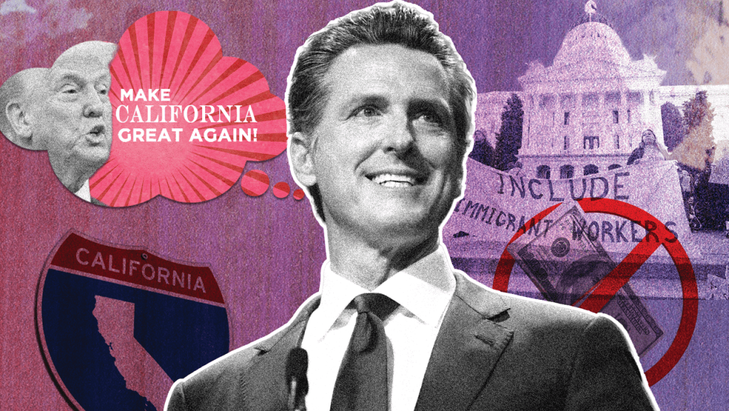 Keeping it Real: CA Governor Gavin Newsom Channels His Inner Donald Trump