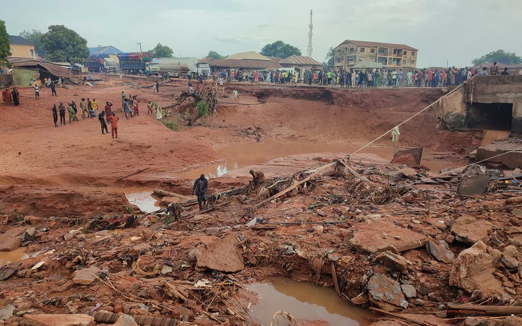Death toll reaches 151 in north-central Nigerian town submerged in floods, with thousands displaced