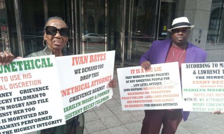 Protesters defend Marilyn Mosby amid reported complaint by Baltimore State’s Attorney
