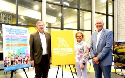 BUILD TOGETHER, PLAY TOGETHER: Huntsville Celebrates Parks & Recreation Month with Family Fun All July