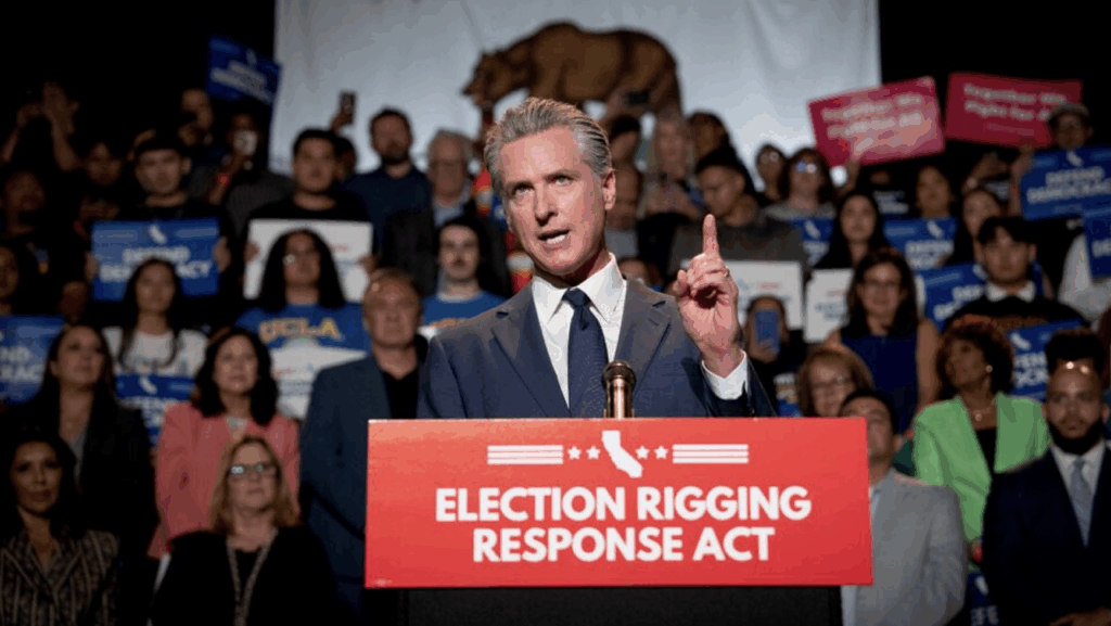 Newsom’s Statewide Response to Trump Rigging Texas’ Elections