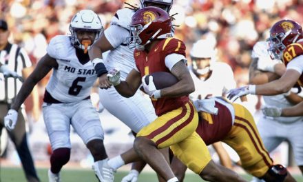USC Over Missouri State 73-13 In Home Opener, While UCLA On Short End 43-10 Against Utah
