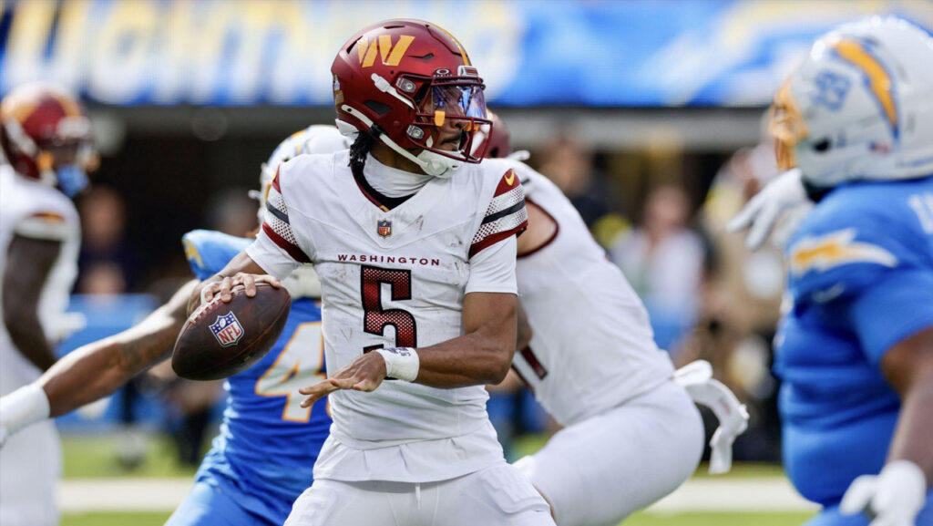 Chargers Upended by Commanders in Jayden Daniels Homecoming 27-10