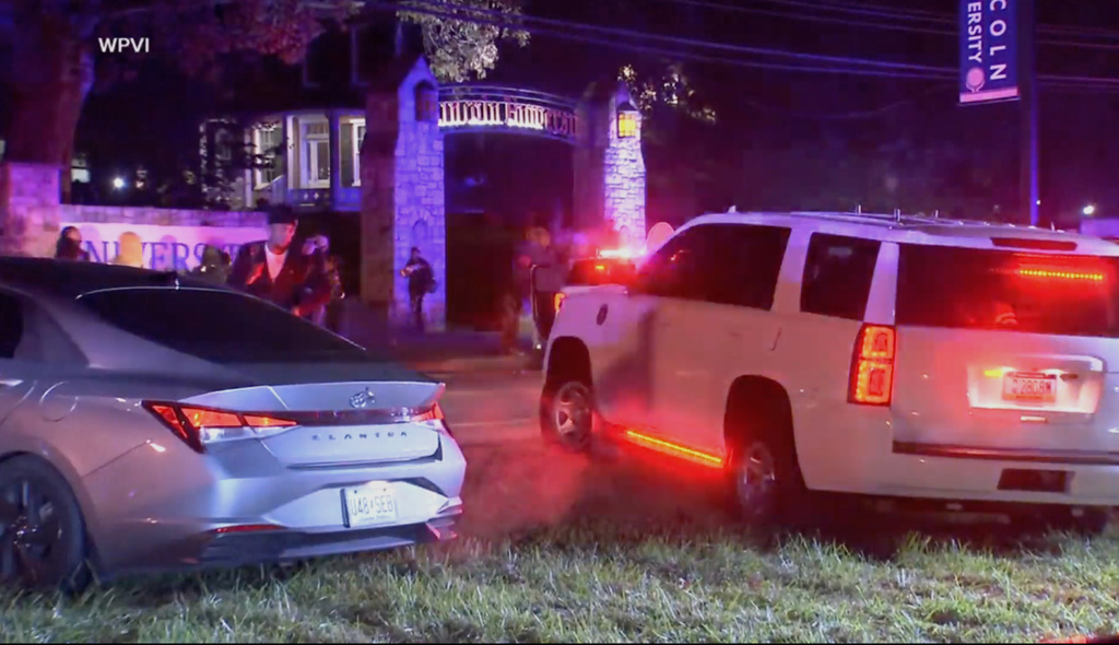 Shooting at a historically Black university’s homecoming fest in Pennsylvania kills 1 and wounds 6