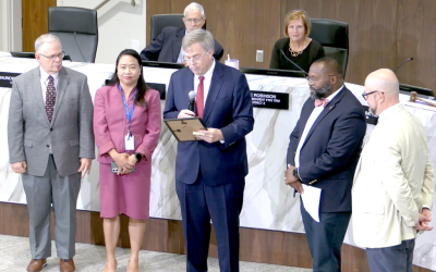 Mayor Battle Honors Planning Team During National Community Planning and History Month