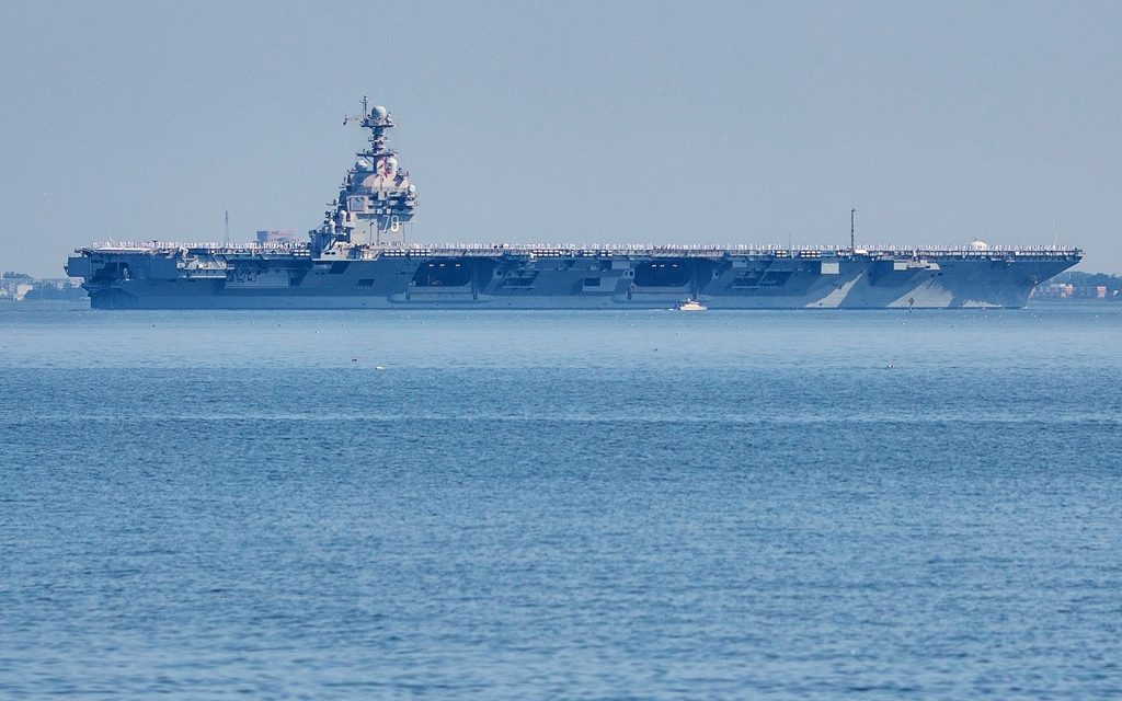 Aircraft carrier arrives in the Caribbean in major buildup near Venezuela