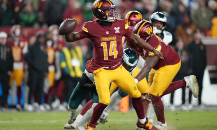 The Commanders showed more fight during a late brawl with the Eagles than during many games