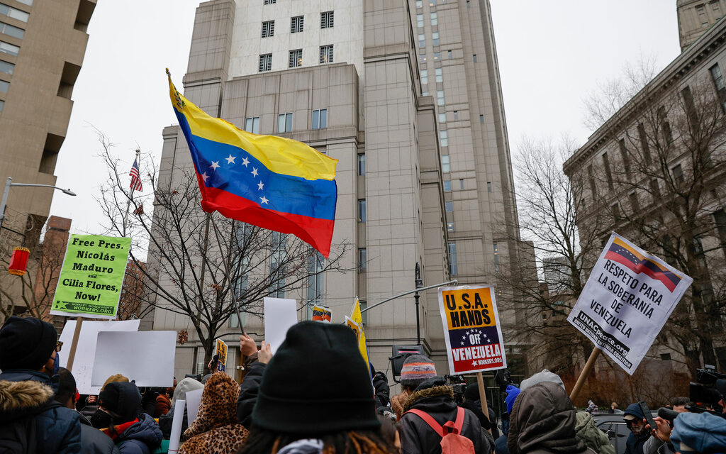 From Washington to Bogotá, protests grow as Maduro faces US judge
