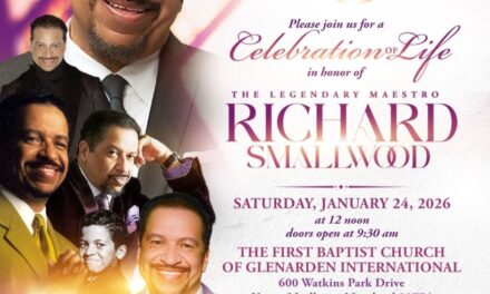 ‘Total Praise’: – Smallwood’s signature anthem embodied Jan. 24 celebration of life service