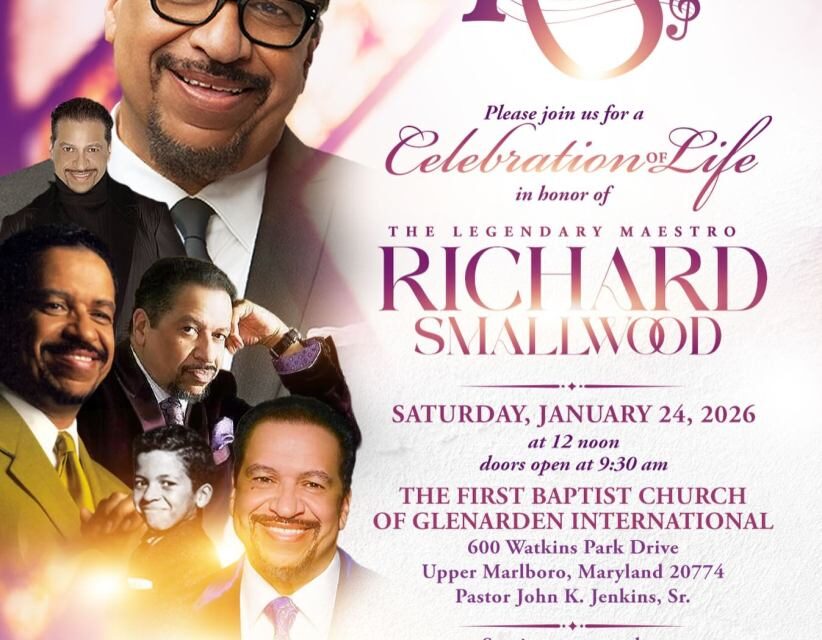 ‘Total Praise’: – Smallwood’s signature anthem embodied Jan. 24 celebration of life service
