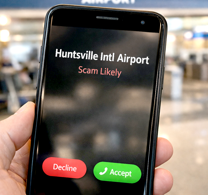 Don’t Answer: Scammers Using Huntsville Airport Number to Target Residents  