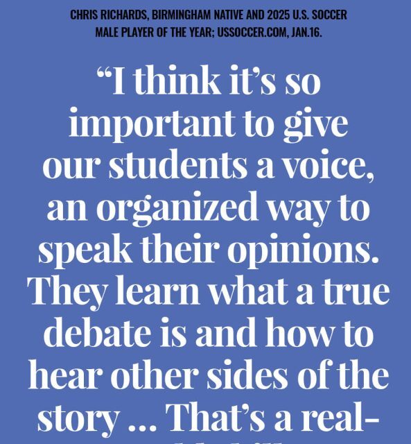“I used to be a bad kid, I always got in trouble, and one of my teachers told me that’s not going to get you nowhere, and I’m here now.”