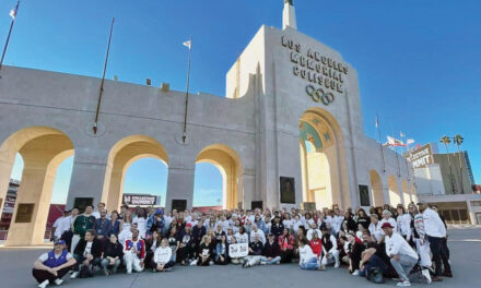 Olympic Athletes Gather at the Los Angeles Memorial Coliseum to Launch the LA28 Ticket Draw Registration