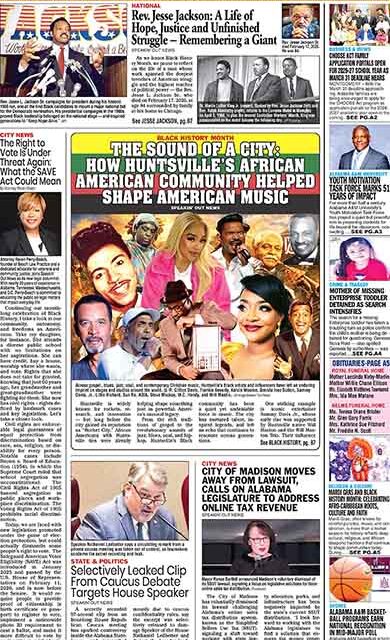 2.18.2026 LEGAL NOTICE: PLANNING COMMISSION OF THE CITY OF HUNTSVILLE, ALABAMA NOTICE OF PUBLIC HEARING