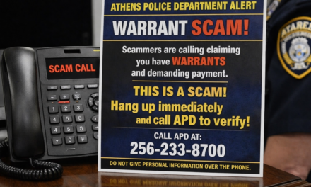 Athens Police warn residents about warrant scam targeting local families