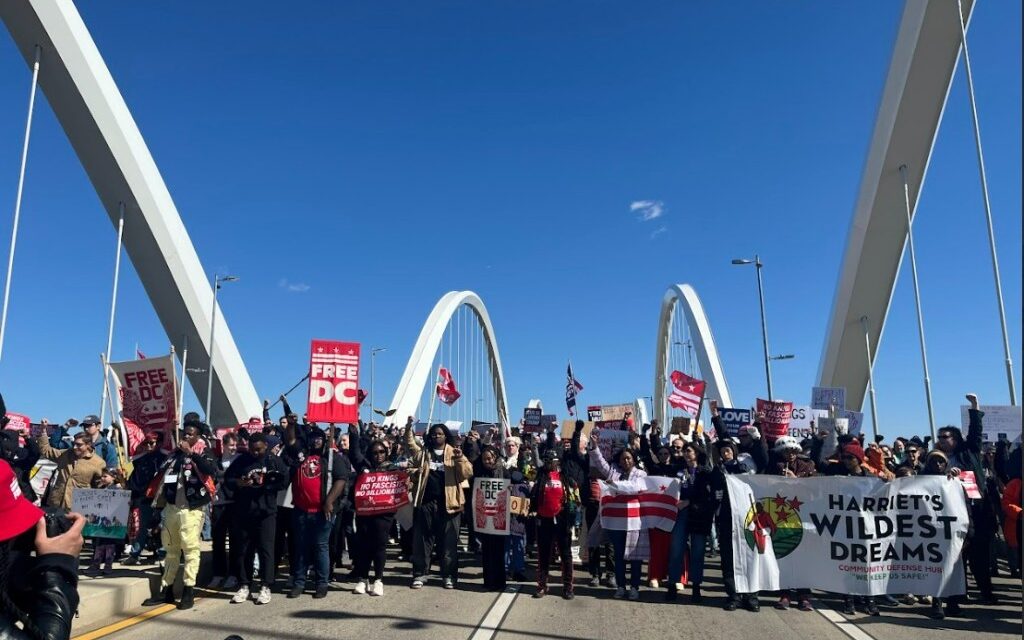 No Kings protesters rally in Baltimore and DC against threats to democracy