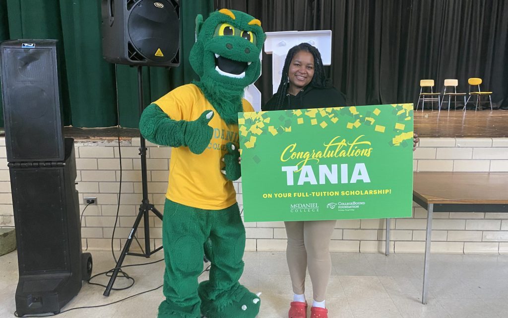 McDaniel College surprises Baltimore City high school seniors with full-tuition scholarships