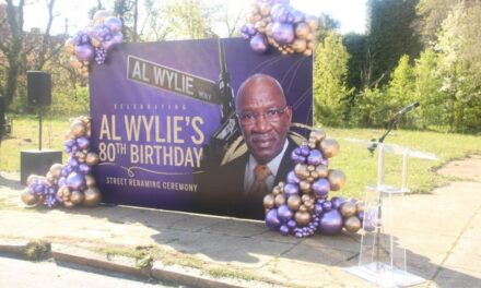 Funeral home founder Al Wylie celebrates his 80th birthday with street renaming ceremony