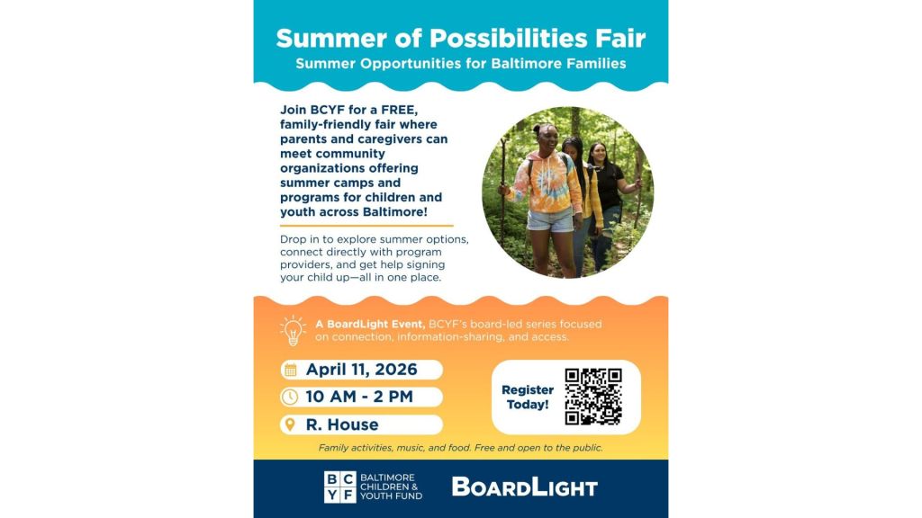 Baltimore Children & Youth Fund (BCYF) to host ‘Summer of Possibilities Fair’ 
