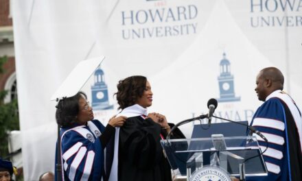 Bowser faces cheers and protests while addressing Howard, UDC graduates 