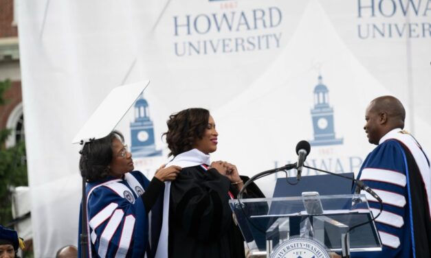 Bowser faces cheers and protests while addressing Howard, UDC graduates 