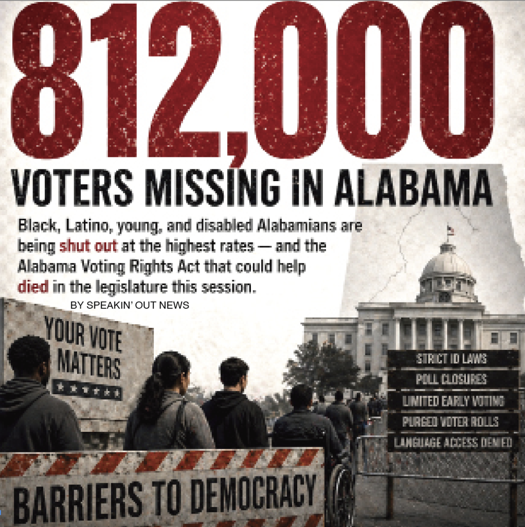 812,000 VOTERS MISSING IN ALABAMA