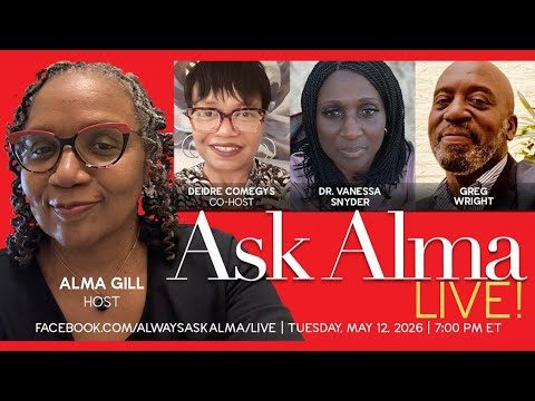 LIVE! — ASK ALMA! — TUES. 5.12.26 7PM EST