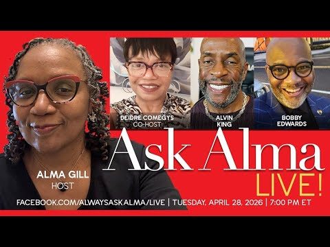 LIVE! — ASK ALMA! — TUES. 4.28.26 7PM EST